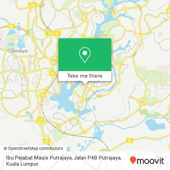 Ibu Pejabat Maqis Putrajaya, Jalan P4B Putrajaya map