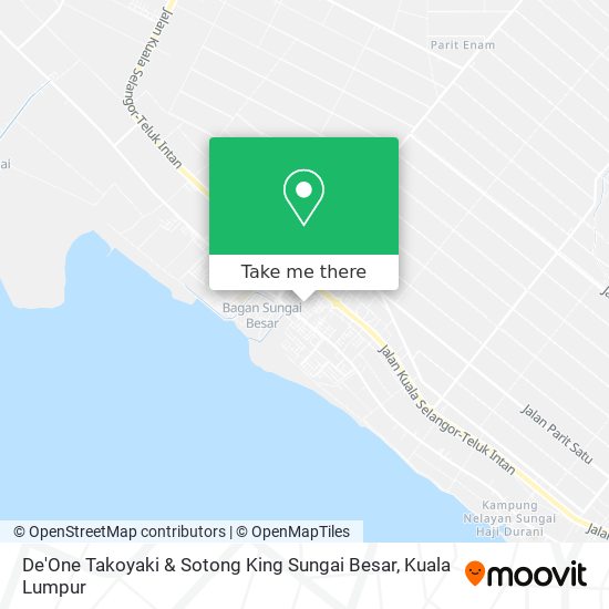 De'One Takoyaki & Sotong King Sungai Besar map