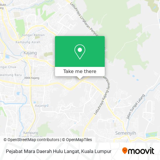 Peta Pejabat Mara Daerah Hulu Langat