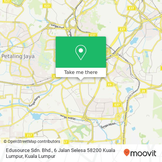 Edusource Sdn. Bhd., 6 Jalan Selesa 58200 Kuala Lumpur map