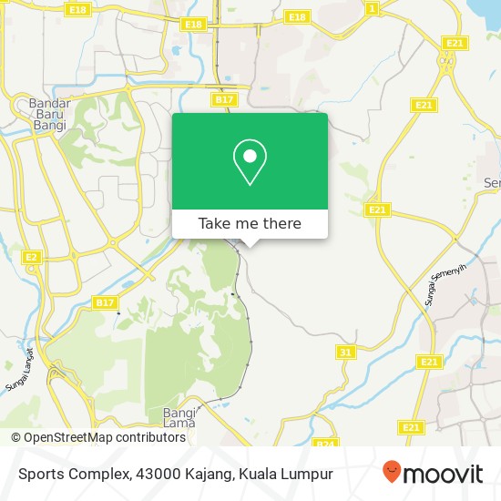 Sports Complex, 43000 Kajang map