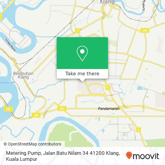 Peta Metering Pump, Jalan Batu Nilam 34 41200 Klang