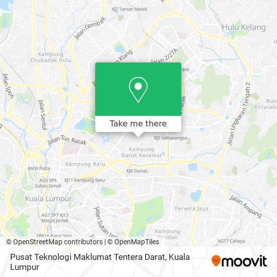 Pusat Teknologi Maklumat Tentera Darat map