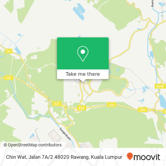 Chin Wat, Jalan 7A / 2 48020 Rawang map