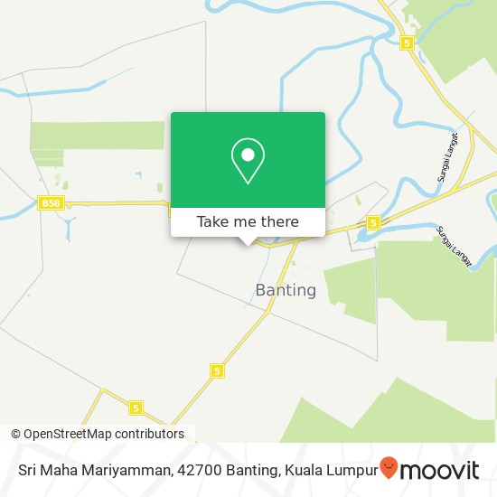 Sri Maha Mariyamman, 42700 Banting map