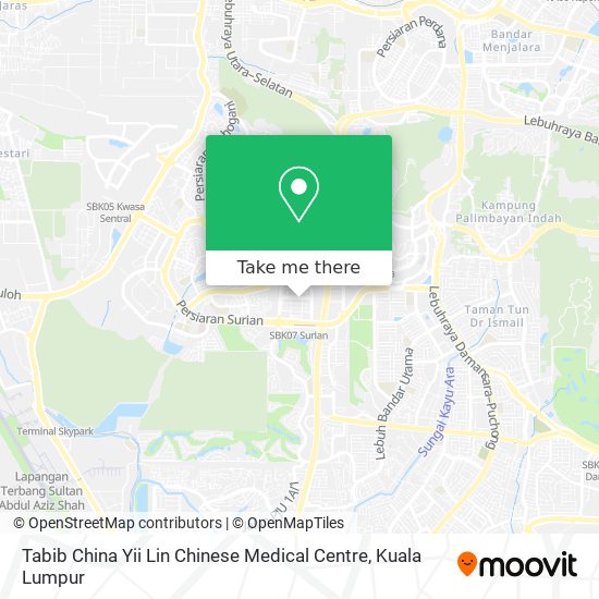 Tabib China Yii Lin Chinese Medical Centre map