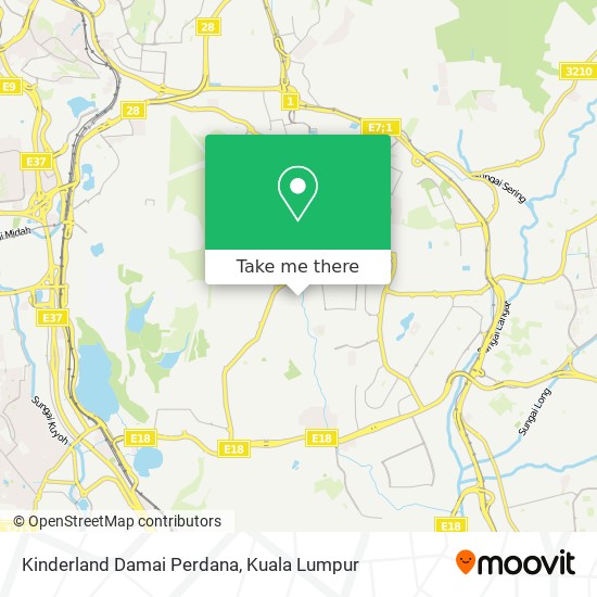 Kinderland Damai Perdana map