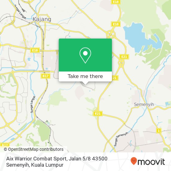 Aix Warrior Combat Sport, Jalan 5 / 8 43500 Semenyih map