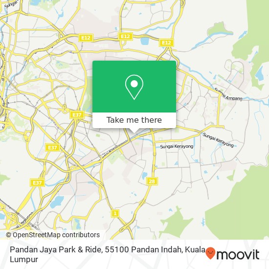 Pandan Jaya Park & Ride, 55100 Pandan Indah map