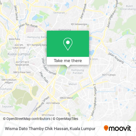 Wisma Dato Thamby Chik Hassan map