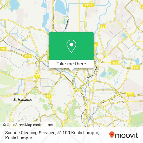 Sunrise Cleaning Services, 51100 Kuala Lumpur map