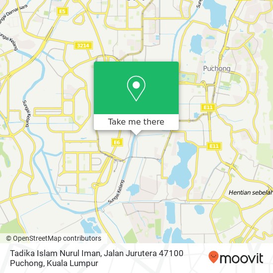 Tadika Islam Nurul Iman, Jalan Jurutera 47100 Puchong map