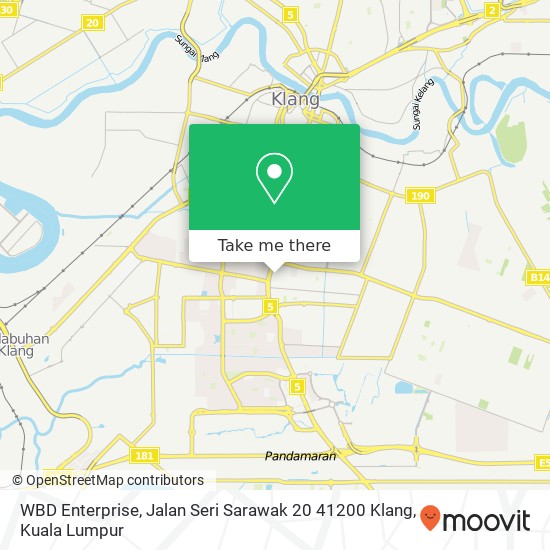 WBD Enterprise, Jalan Seri Sarawak 20 41200 Klang map