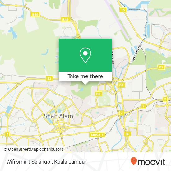 Peta Wifi smart Selangor