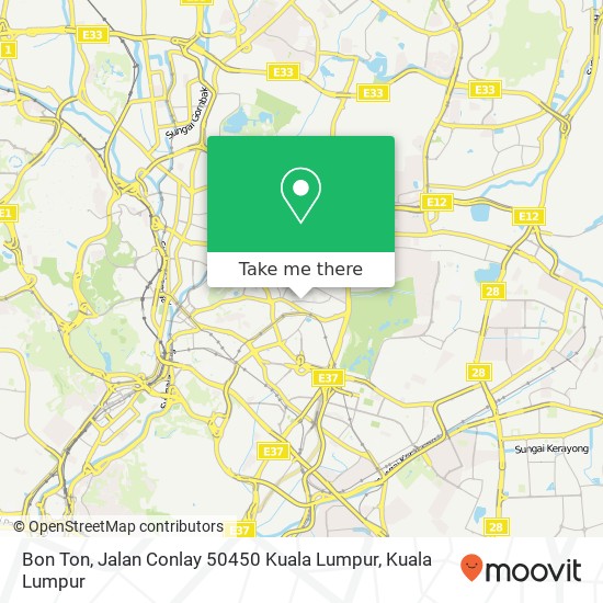 Bon Ton, Jalan Conlay 50450 Kuala Lumpur map