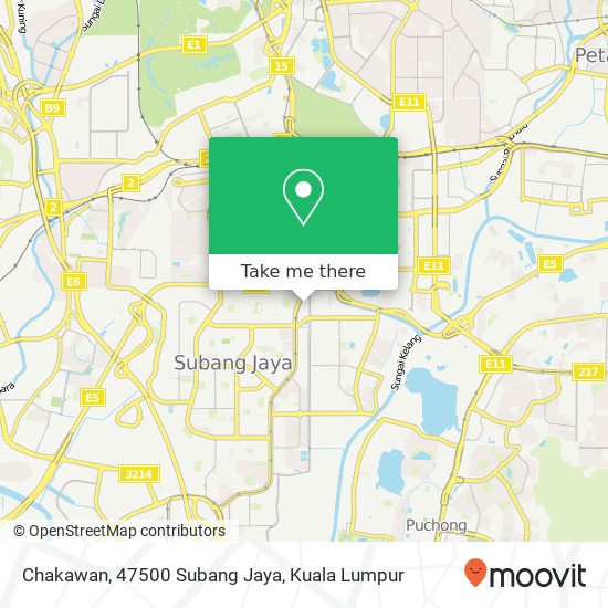 Peta Chakawan, 47500 Subang Jaya