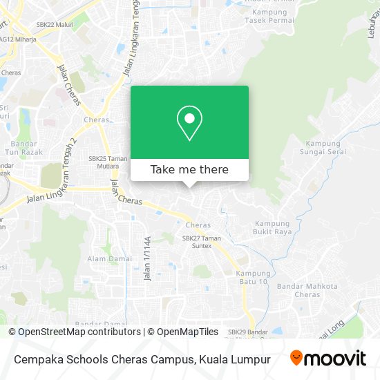 Cempaka Schools Cheras Campus map