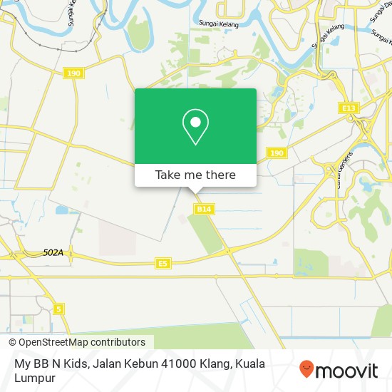 My BB N Kids, Jalan Kebun 41000 Klang map