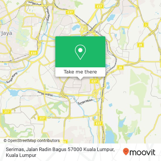 Serimas, Jalan Radin Bagus 57000 Kuala Lumpur map