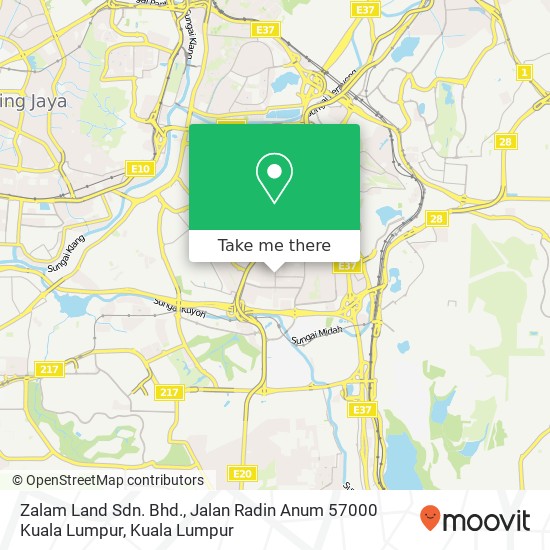 Zalam Land Sdn. Bhd., Jalan Radin Anum 57000 Kuala Lumpur map