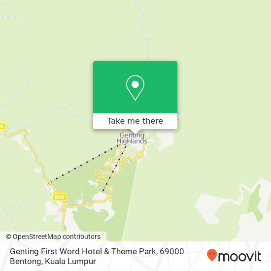 Genting First Word Hotel & Theme Park, 69000 Bentong map