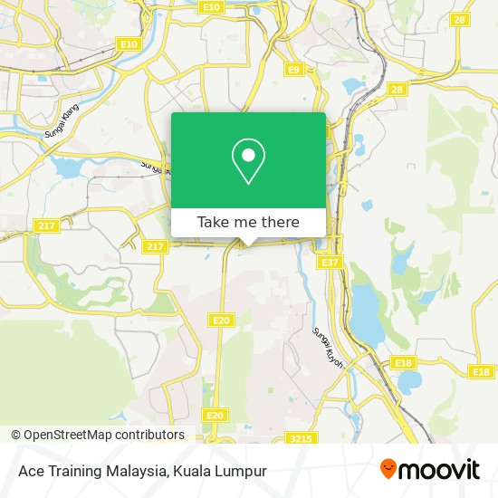 Ace Training Malaysia map