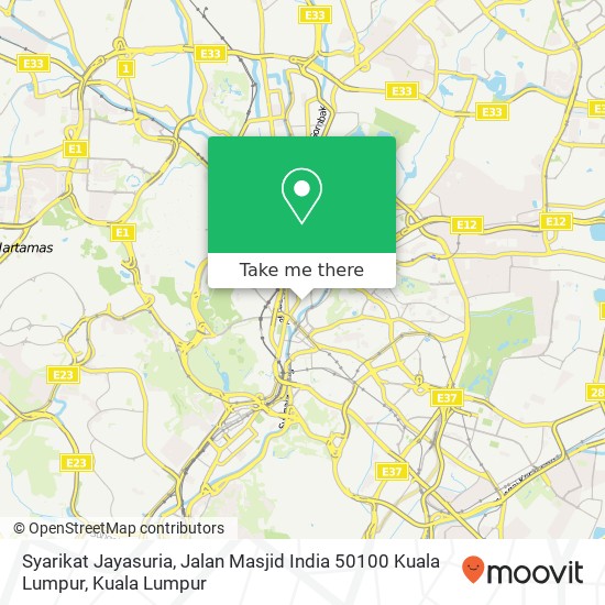 Syarikat Jayasuria, Jalan Masjid India 50100 Kuala Lumpur map