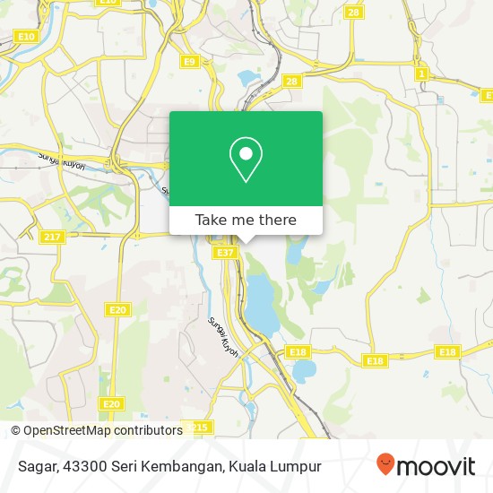 Sagar, 43300 Seri Kembangan map