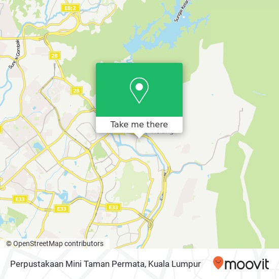 Perpustakaan Mini Taman Permata map