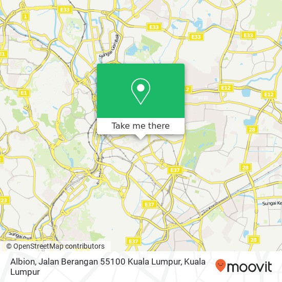 Albion, Jalan Berangan 55100 Kuala Lumpur map