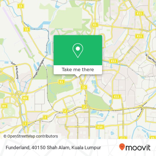 Funderland, 40150 Shah Alam map