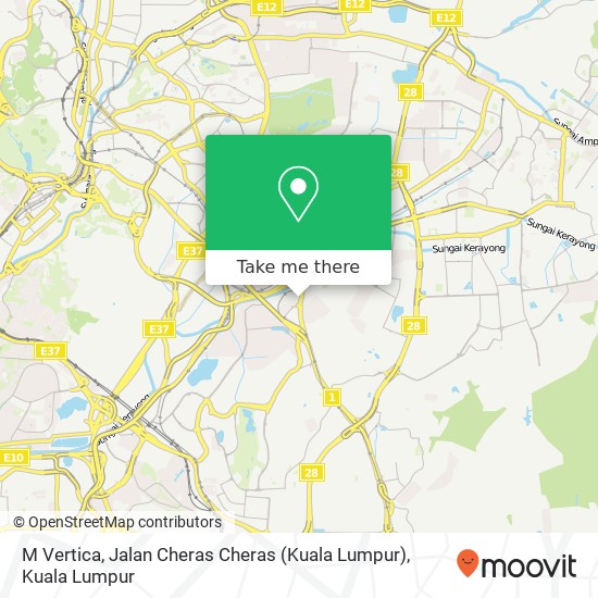 M Vertica, Jalan Cheras Cheras (Kuala Lumpur) map
