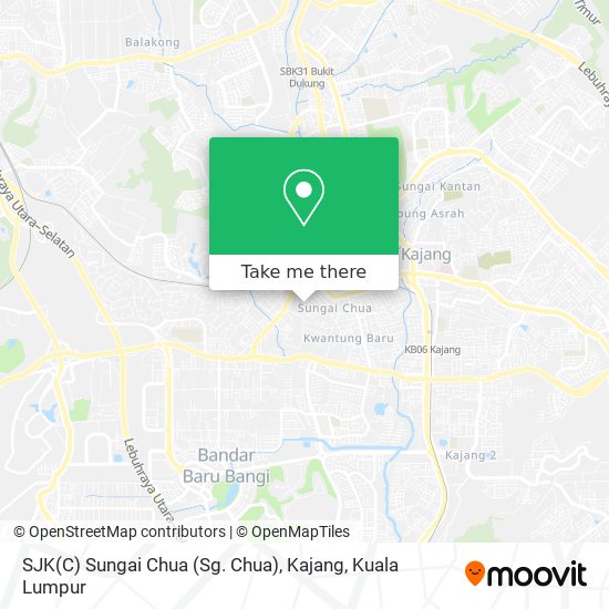 SJK(C) Sungai Chua (Sg. Chua), Kajang map