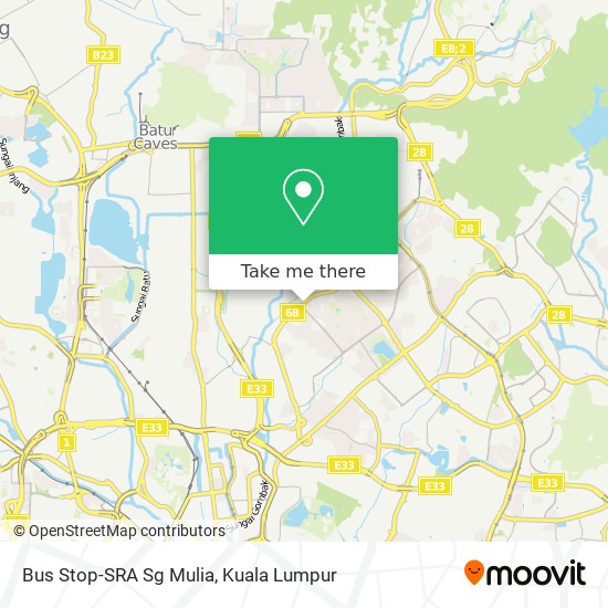 Bus Stop-SRA Sg Mulia map