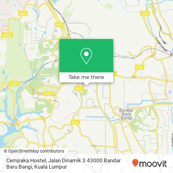 Cempaka Hostel, Jalan Dinamik 3 43000 Bandar Baru Bangi map