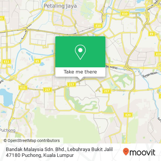 Peta Bandak Malaysia Sdn. Bhd., Lebuhraya Bukit Jalil 47180 Puchong
