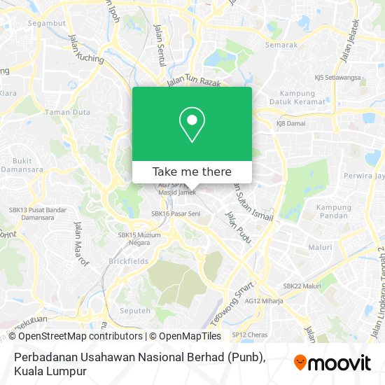 Peta Perbadanan Usahawan Nasional Berhad (Punb)