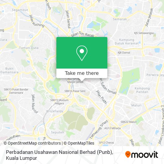 Perbadanan Usahawan Nasional Berhad (Punb) map