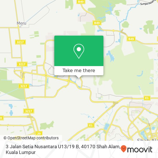 3 Jalan Setia Nusantara U13 / 19 B, 40170 Shah Alam map