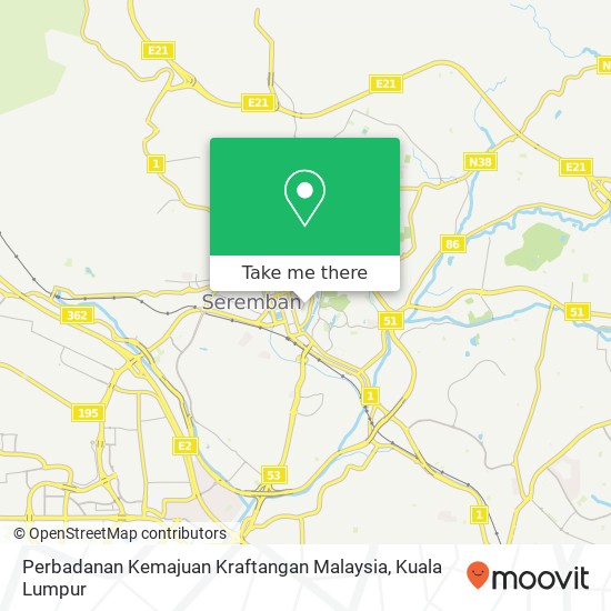 Perbadanan Kemajuan Kraftangan Malaysia map