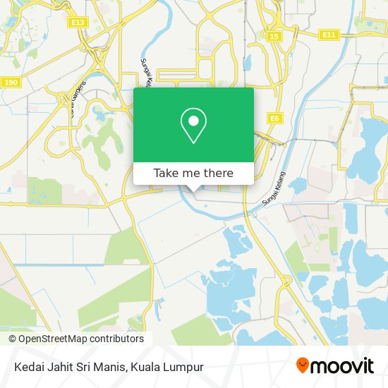 Kedai Jahit Sri Manis map