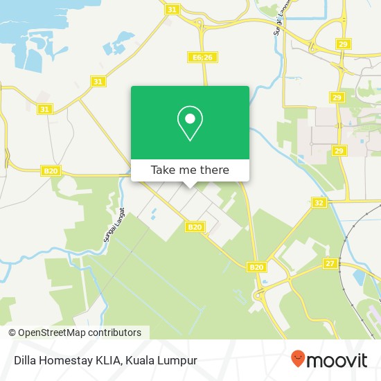 Dilla Homestay KLIA map