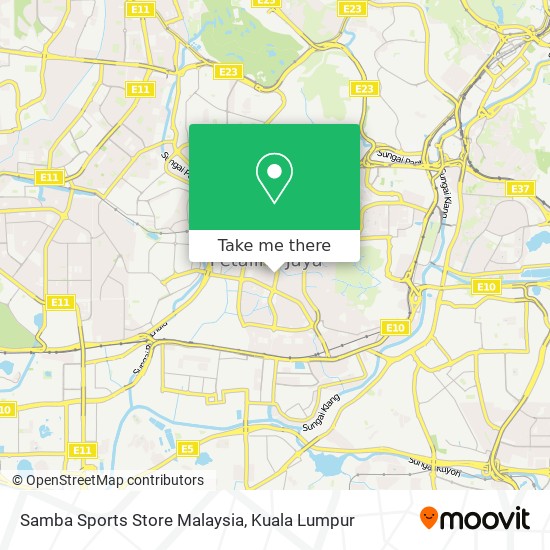 Samba Sports Store Malaysia map