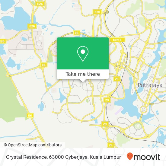 Crystal Residence, 63000 Cyberjaya map