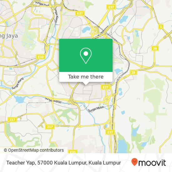 Peta Teacher Yap, 57000 Kuala Lumpur