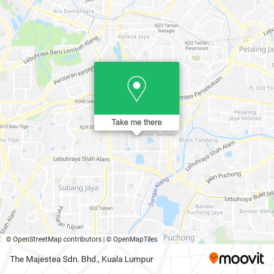 The Majestea Sdn. Bhd. map