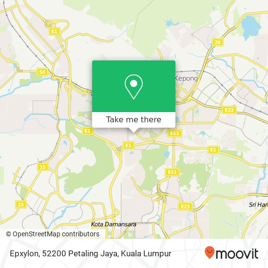 Epxylon, 52200 Petaling Jaya map