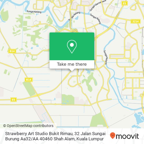 Peta Strawberry Art Studio Bukit Rimau, 32 Jalan Sungai Burung Aa32 / AA 40460 Shah Alam