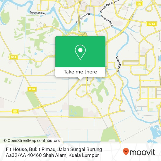 Peta Fit House, Bukit Rimau, Jalan Sungai Burung Aa32 / AA 40460 Shah Alam
