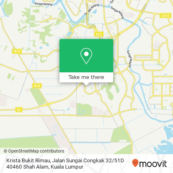 Krista Bukit Rimau, Jalan Sungai Congkak 32 / 51D 40460 Shah Alam map